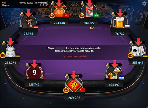Final Table Switching Seat image